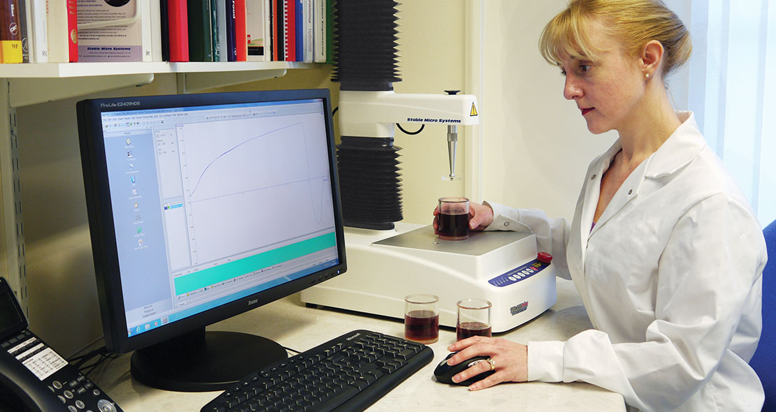 Some of our range of instruments for texture analysis, materials testing, volume and density meaaurement and powder flow analysis