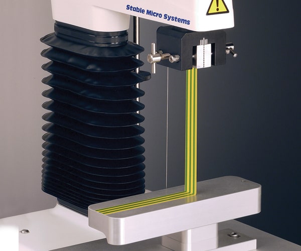 Testing tape using the Peel Test Rig'
