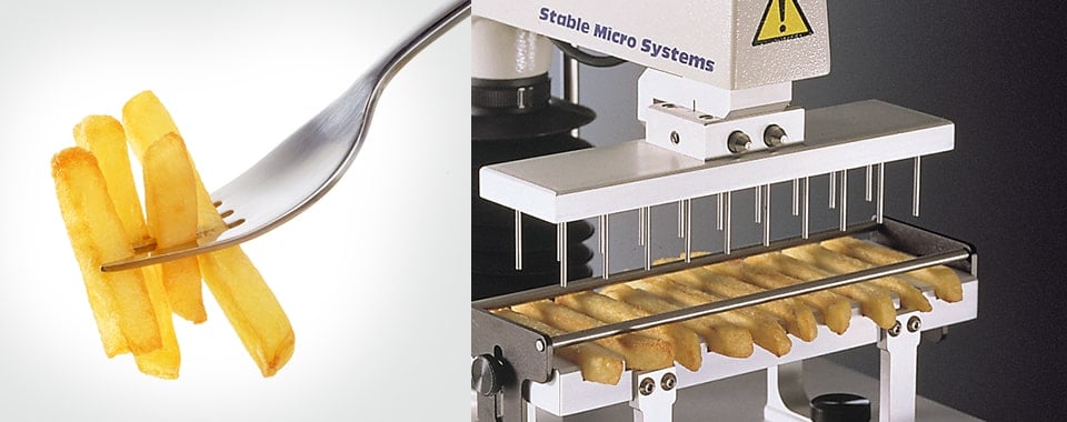 Bulk compression test using the Multiple Chip Rig on the  TA.XTplus Texture Analyser