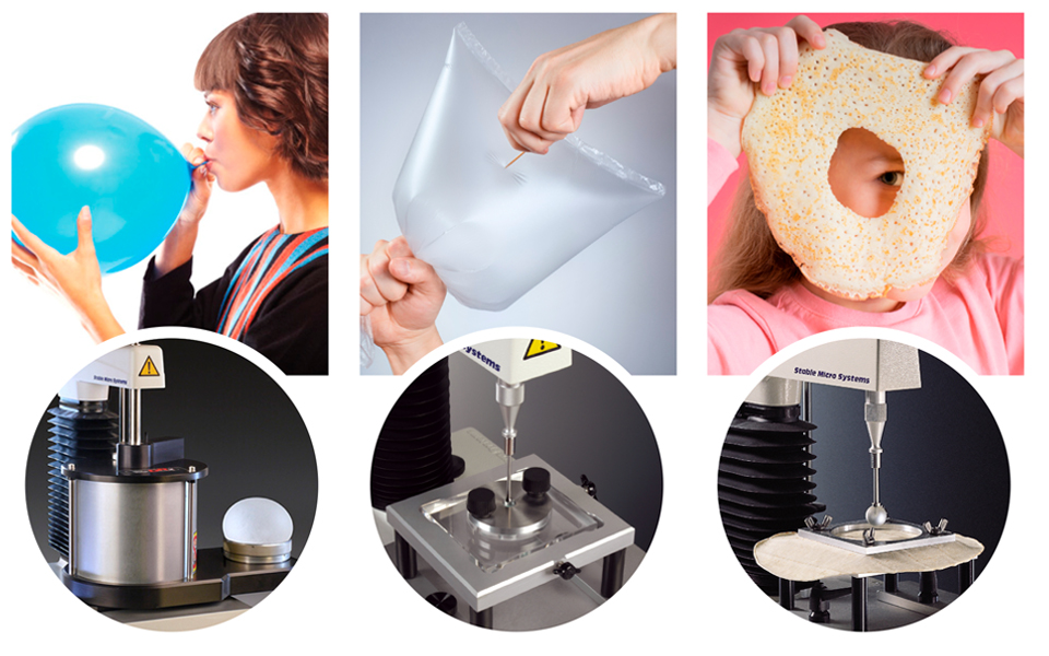 Burst strength measurement applications using the TA.XTplus Texture Analyser