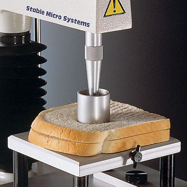 Bread firmness test using a cylinder probe
