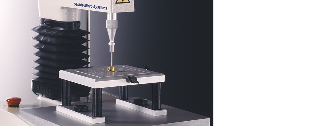 Typical penetration test on a Texture Analyser