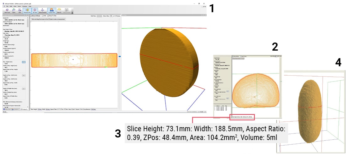 Typical software screens