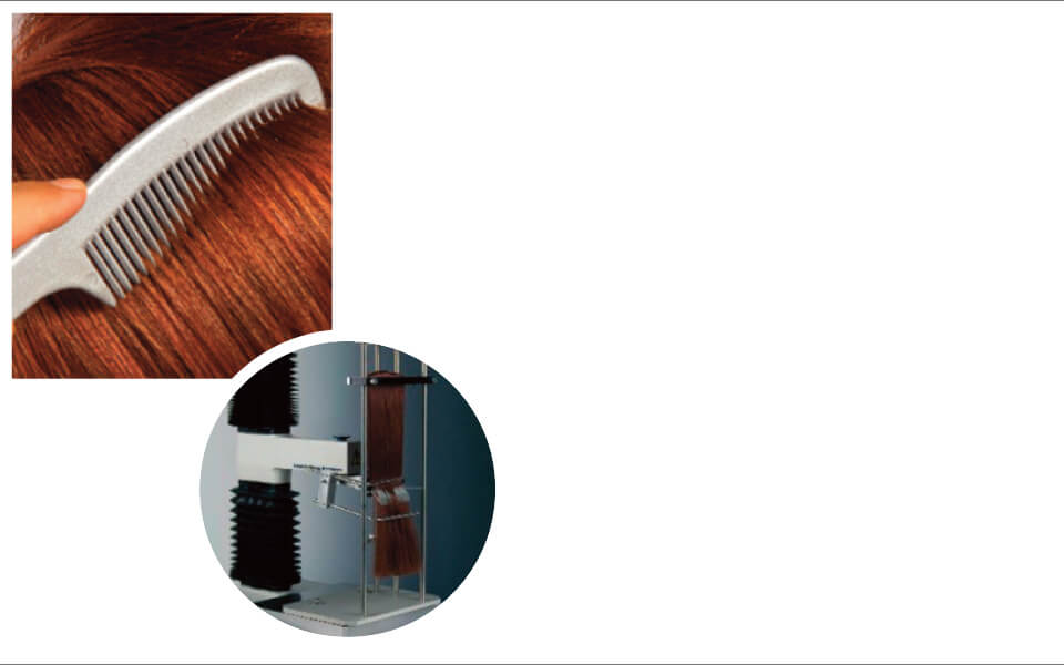 Combing force measurement applications using the TA.XTplus Texture Analyser