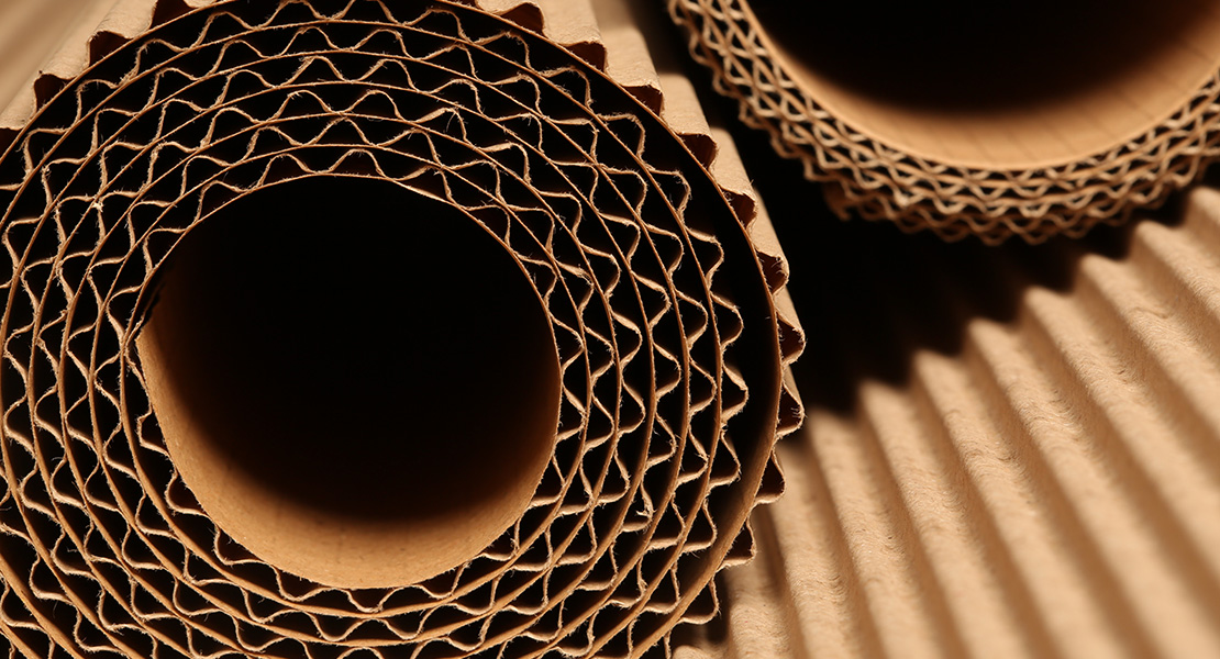 Corrugated card rolls