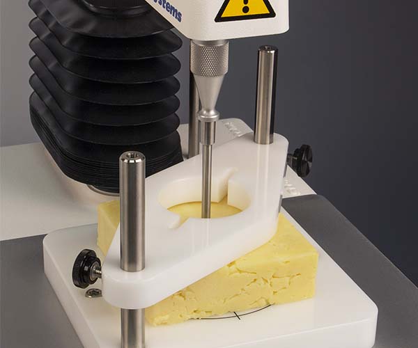 Testing cheese with the TA.XTplusC Texture Analyser