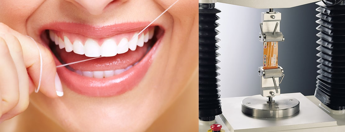 Typical tensile test on a Texture Analyser