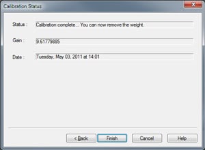 Force Calibration successful