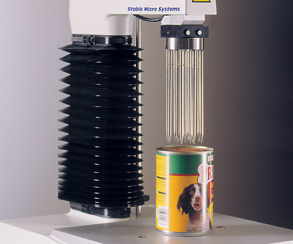 Multiple Puncture Probe test on dogfood