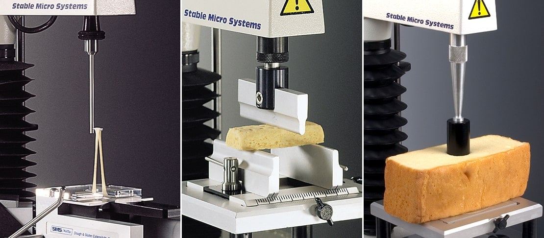 Kieffer rig, three point bend rig or cake penetration using a cylinder probe
