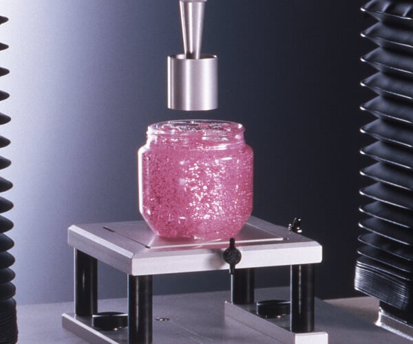 Cylinder Probe Penetration test on hair gel