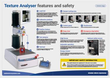 Texture Analyser features and safety – Connect range