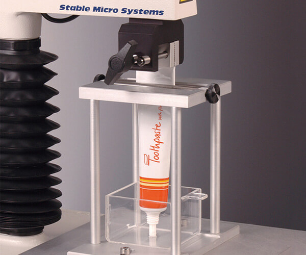 Toothpaste tube extrusion test