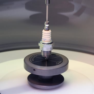 VolScan test on spark plug sample