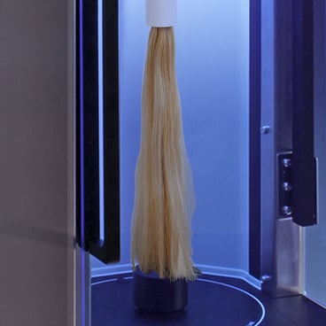 VolScan test on hair tress