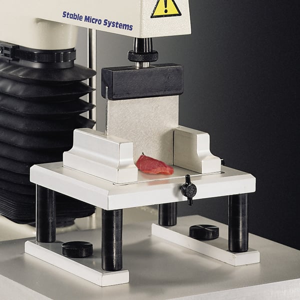 Blade test on meat sample